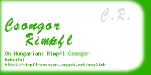 csongor rimpfl business card